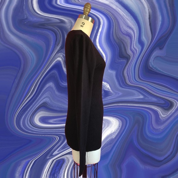 🌈4/$20🌈 Vintage Y2K Bling GUESS Sequin Embellished Logo Stretch Scoop Neck top - Picture 3 of 5